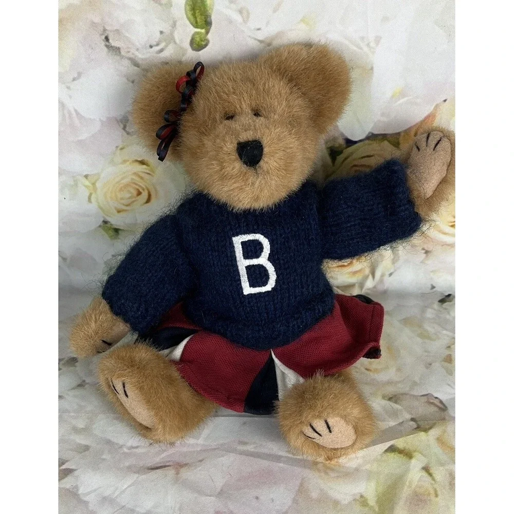 Boyd's Bear CHEERLEADER Tami P Rally Plush Bear Tags Red White Blue Letter B